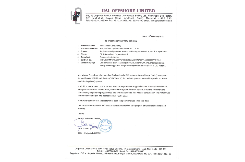 HAL Offshore Limited